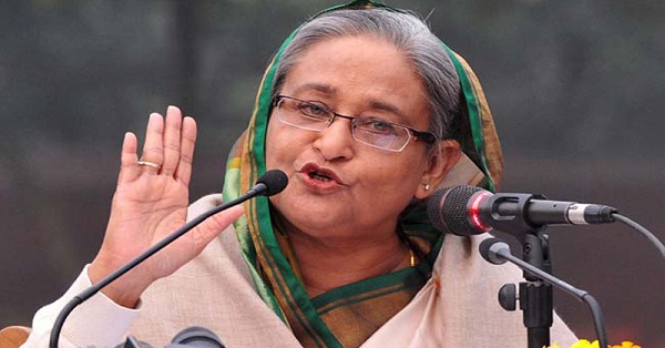 Sheikh Hasina brifing
