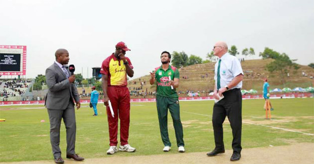 bangladesh vs west indies toss shakib