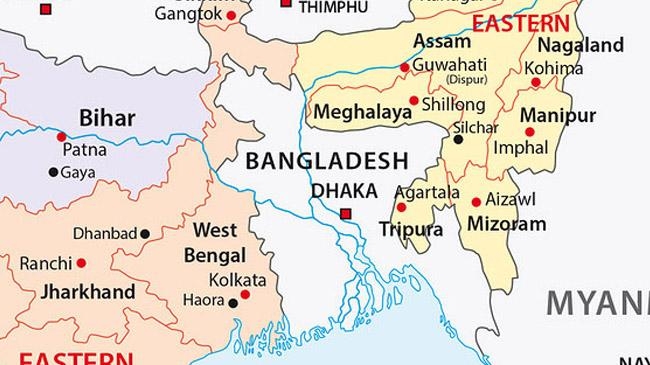 bangladesh west bengal map