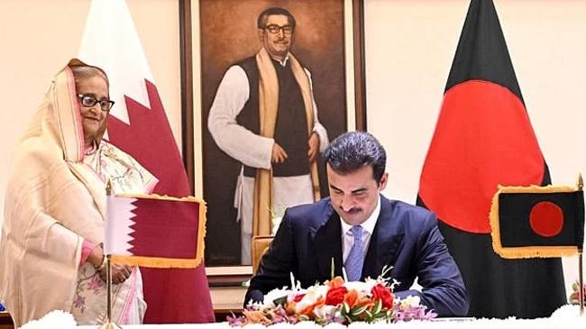 five agreements and five mous signed between bangladesh and qatar