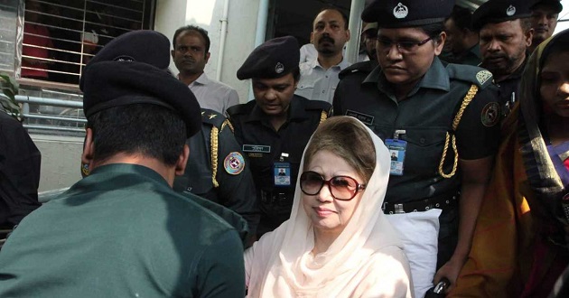 khaleda zia at jail court