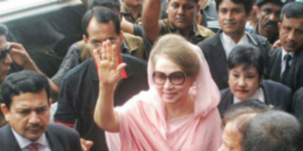 khaleda zia on court for case of zia charitable trust
