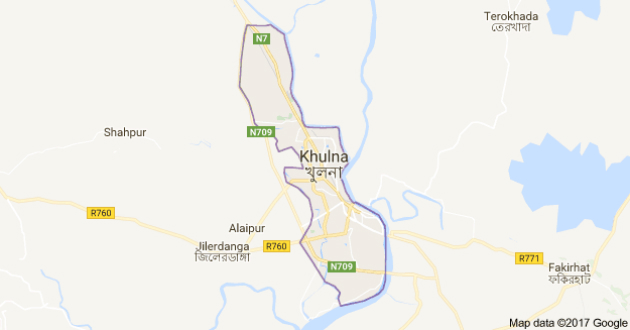 map of khulna
