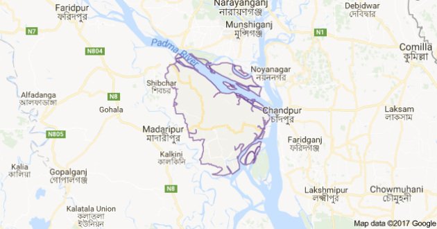 map of shariatpur