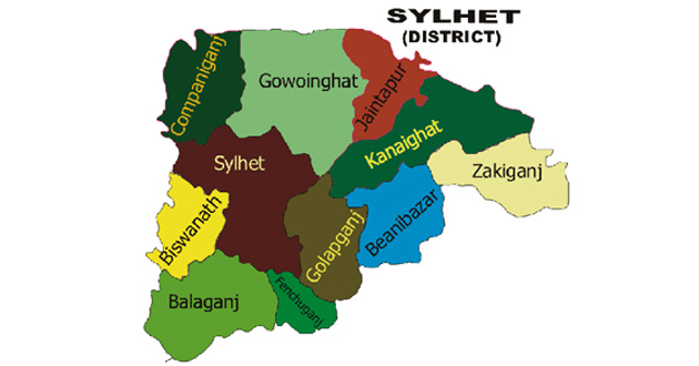 map sylhet