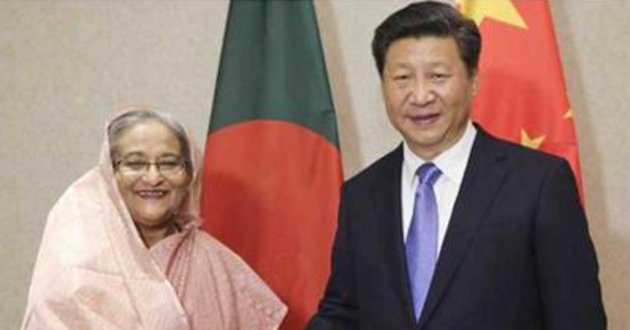 sheikh hasina with china prime minister