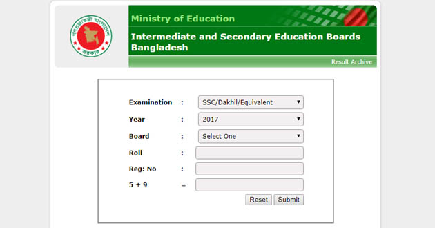 ssc results on website