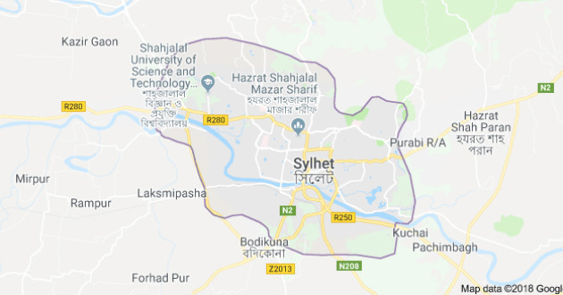 sylhet map
