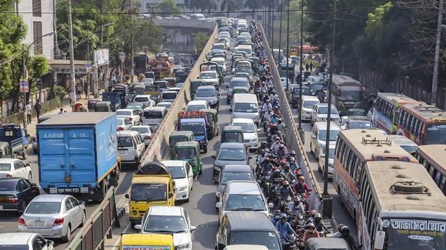 traffic jam dhaka 2022