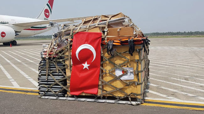 turkey sends medical supplies rohingya