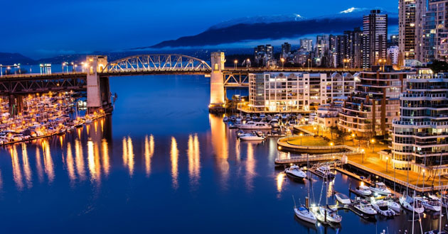 vancouver canada night view