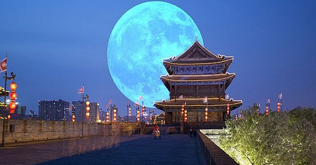 fake moon in china