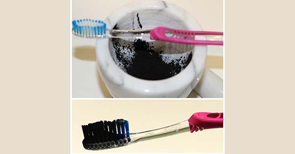 brush your teeth with coal