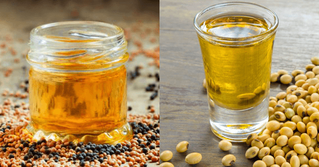 mustard and soybean oil