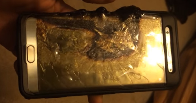 Samsung Galaxy Note 7 exploded