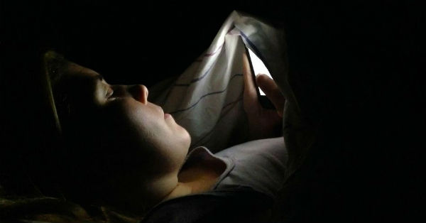 Using a smartphone in the dark