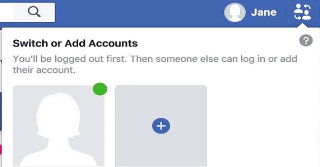 facebook account switcher