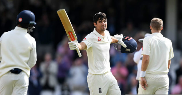 alastair cook hits ton in his last test