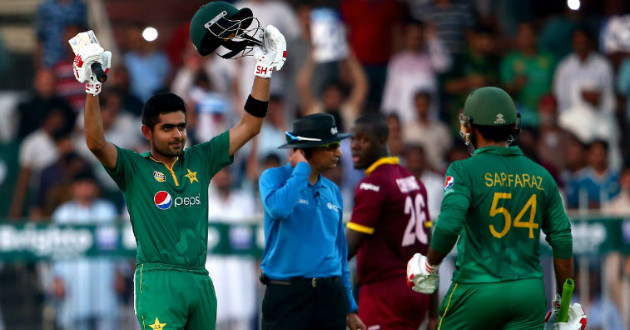 babar azam gets his ton and pakistan beat west indies