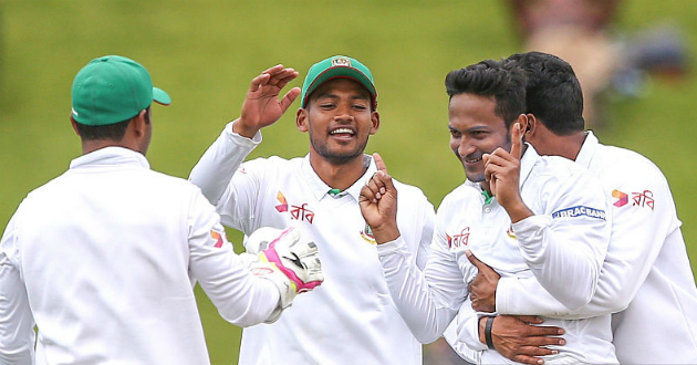 bangladesh had lead of 56 runs