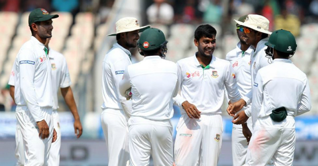 bangladesh lost hyderabad test by 208 runs