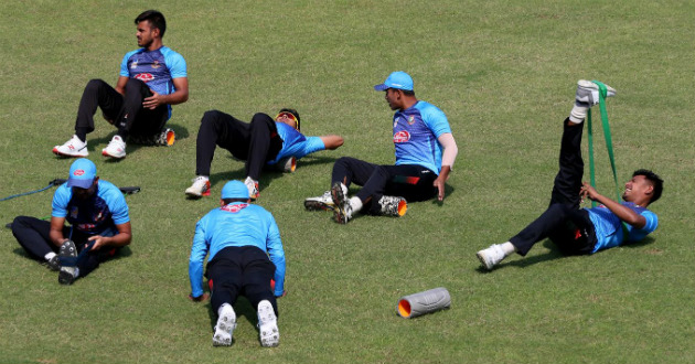bangladesh team during practice at sbncs on monday