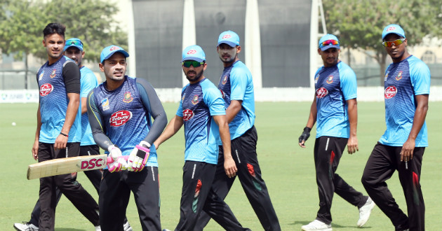 bangladesh team in practice at dubai