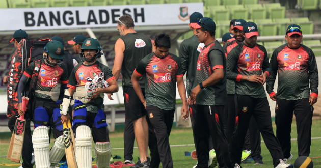 bangladesh team in practice at mirpur