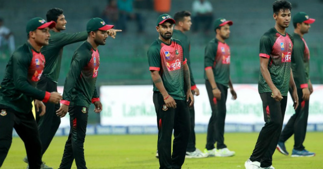 bangladesh team in practice before sri lanka match in nidahas trophy