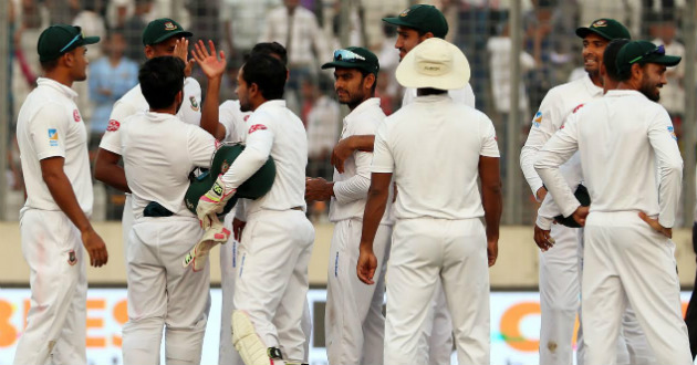 bangladesh won dhaka test and avoid a series loss against zimbabwe