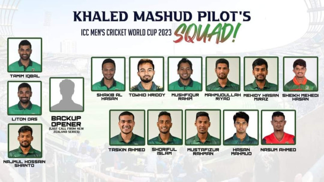 bangladesh world cup squad khaled masud