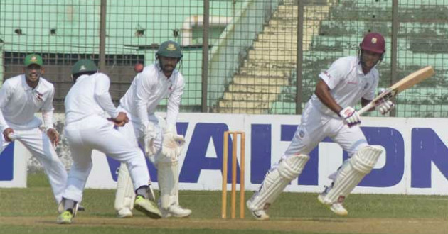 bcb xi and west indies in the practice match at chittagong