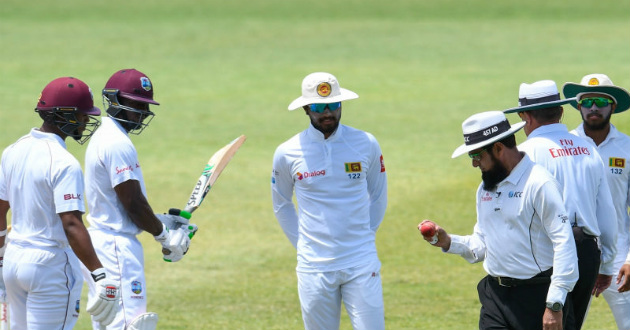 chandimal charged for ball temparing