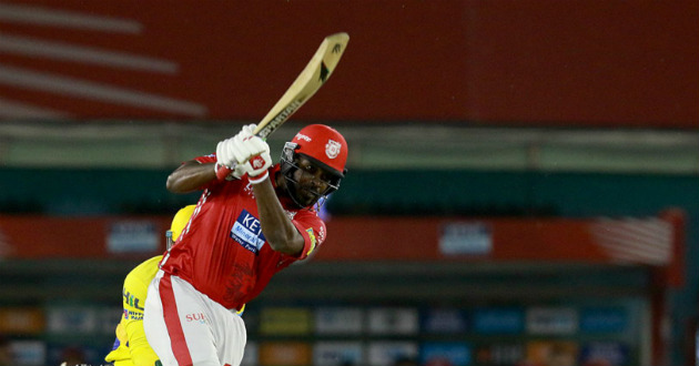 chris gayle hits fifty just after starting ipl 2018