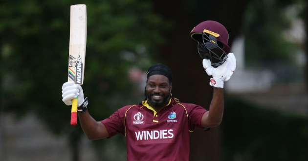 chris gayle hits ton on icc world cup qualifier