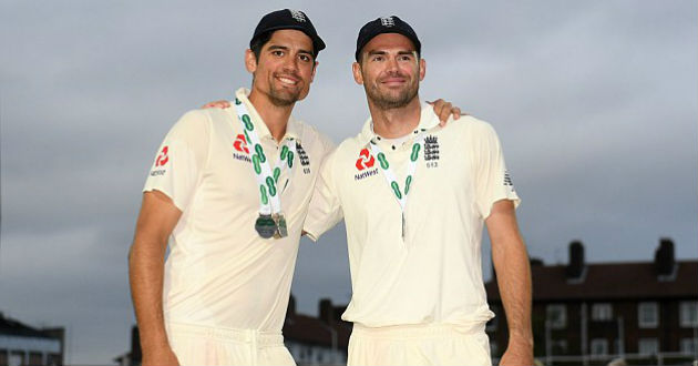 cook and anderson after win oval test