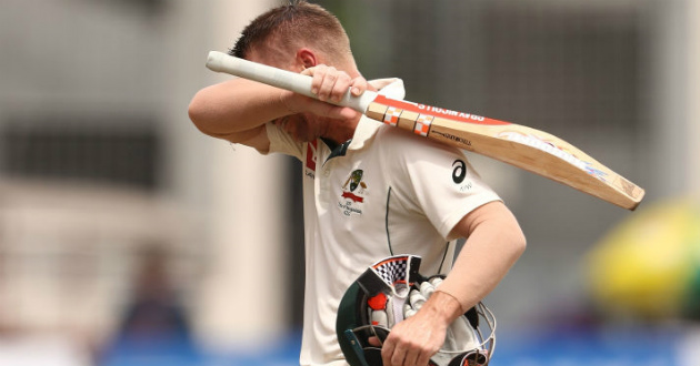 david warner disappointed after being dismissed