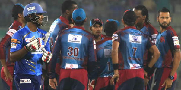 dhaka out of the bpl by losing to barisal