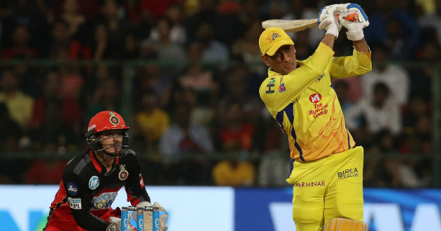dhoni played a super innings and beat rcb
