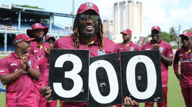 gayle broke three records in a match