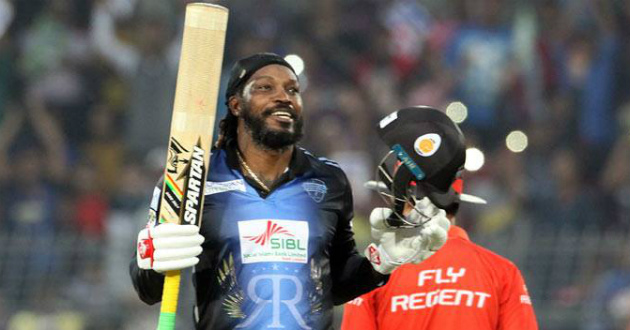 gayle made some records while playing the innings of 126 runs