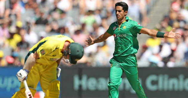 hasan ali celebrates wickets of an australian