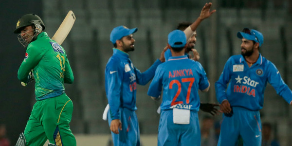 india beat pakistan by five wickets