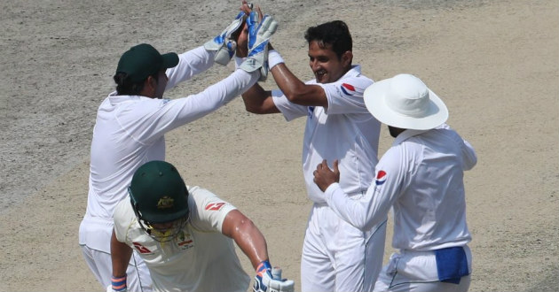 mohammad abbas takes four wickets against australia