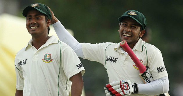 mohammad ashraful and mushfiqur rahim during test match in sri lanka 2013