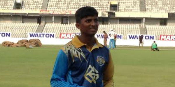 newbie mehedi hasan hit the maiden century of dhaka premier division cricket league