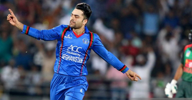 rashid khan celebrating a wicket against bangladesh