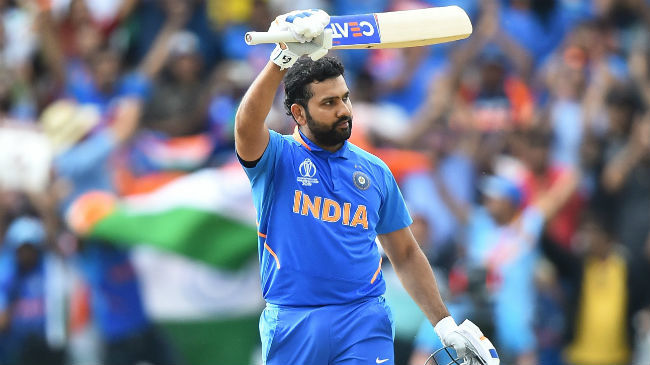 rohit becomes the first player to hit five centuries in a single world cup