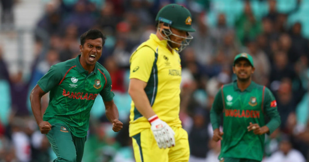 rubel celebrating after taking wicket of aaron finch