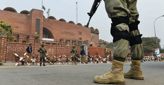 security in pakistan cricket stadium